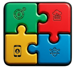 Unity Labs — four interlocking puzzle pieces representing four product capabilities